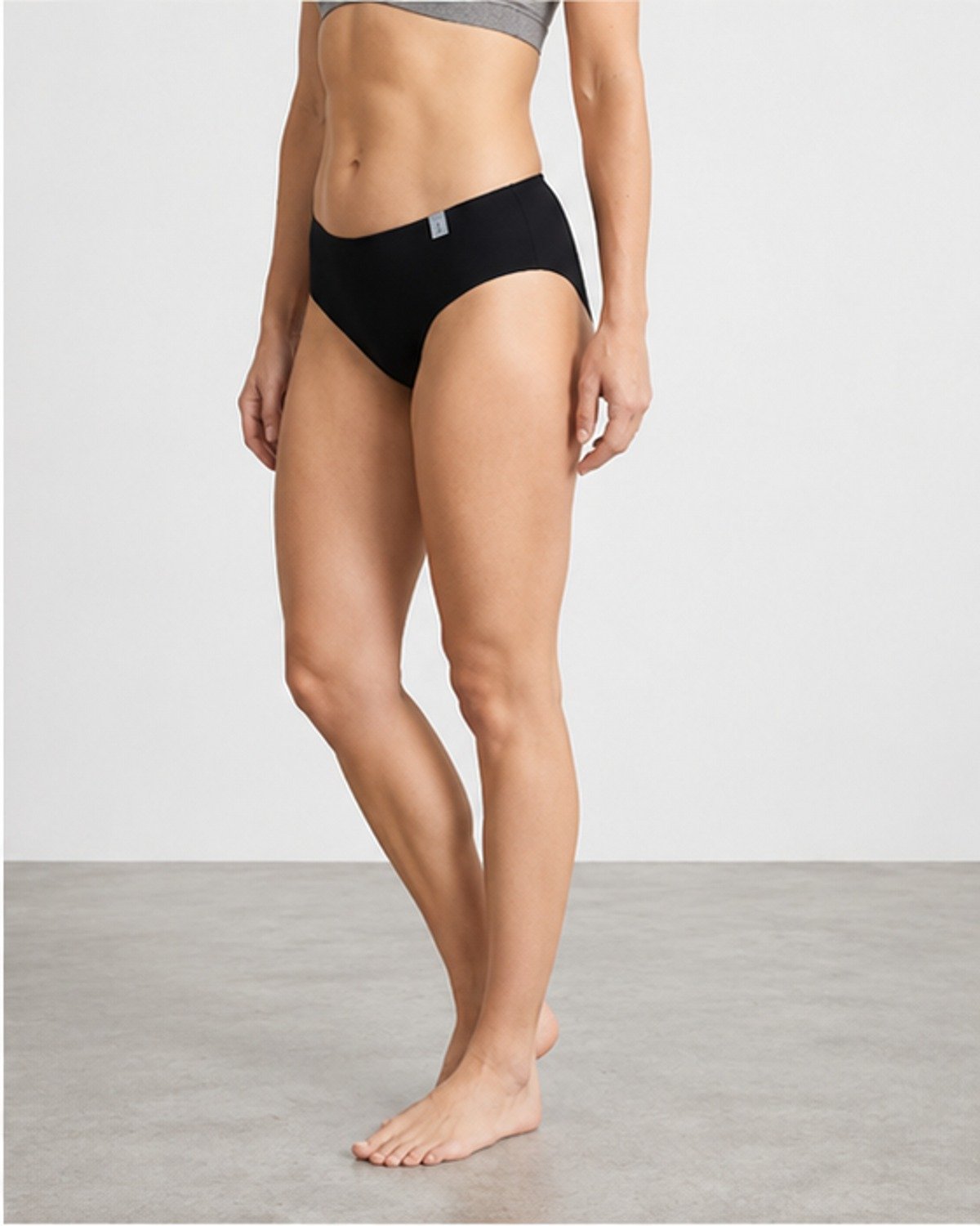 Classic Black Seamless Hipster Briefs / Hiphugger Panty.. - Image 3
