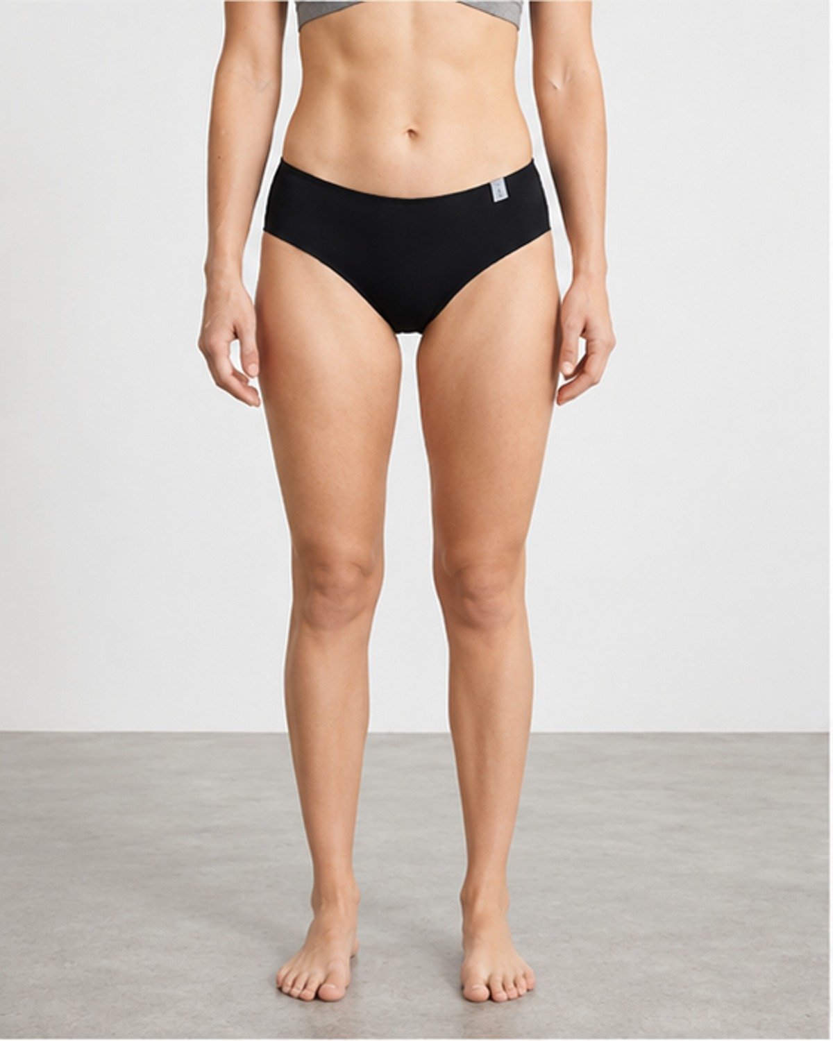 Classic Black Seamless Hipster Briefs / Hiphugger Panty.. - Image 2